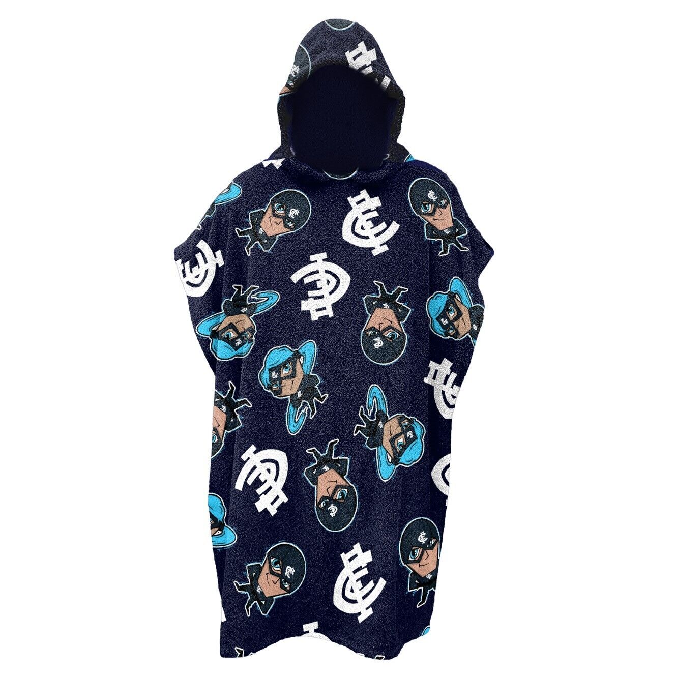 AFL Youth Hooded Towel - Carlton Blues - Kids - Beach Bath - OSFM - Image 2