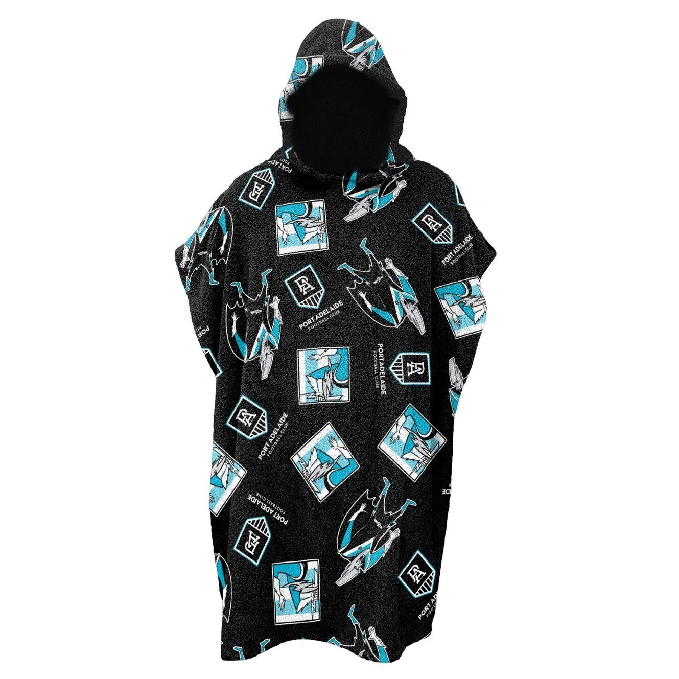 AFL Youth Hooded Towel - Port Adelaide Power - Kids - Beach Bath - OSFM - Image 2