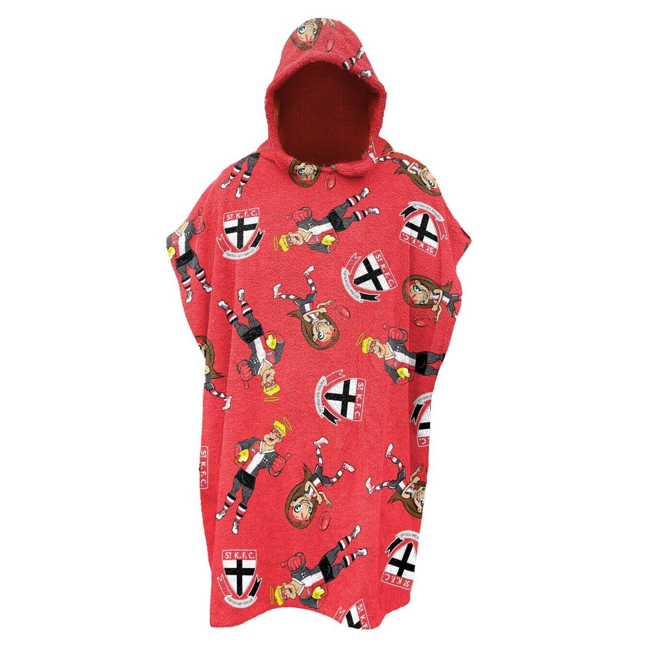 AFL Youth Hooded Towel - St Kilda Saints - Kids - Beach Bath - OSFM - Image 2