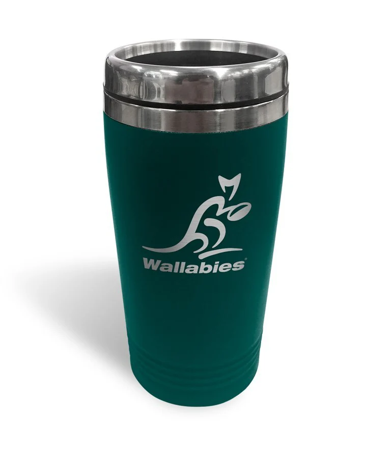 ARU Coffee Travel Mug - Wallabies - 450ml - Drink Cup - Double Wall - Image 2