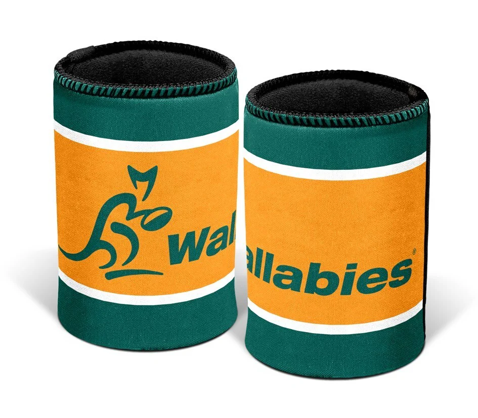ARU Stubby Can Cooler - Wallabies - Drink - Rubber Base - Logo - Image 2