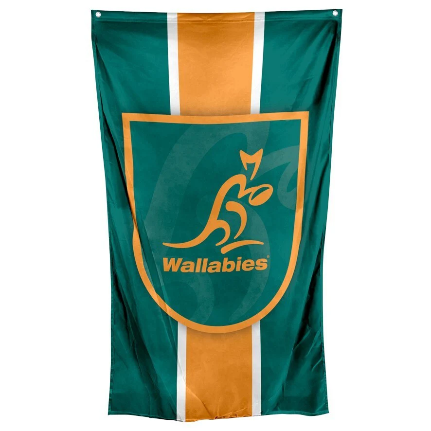 ARU Wall Flag Cape - Wallabies - 150cm x 90cm - Steel Eyelets - Image 2