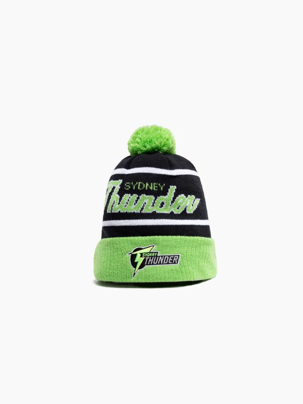 BBL Pom Pom Knit Beanie - Sydney Thunder - Adult - OSFM - Image 3