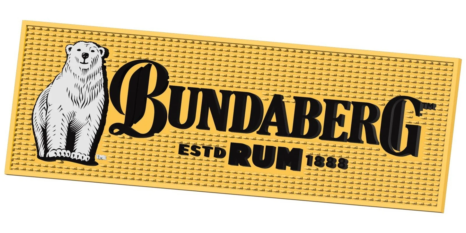 Bundaberg Rum Rubber EVA Bar Mat - Bundy Rum - 20cm x 60cm - Bar Runner