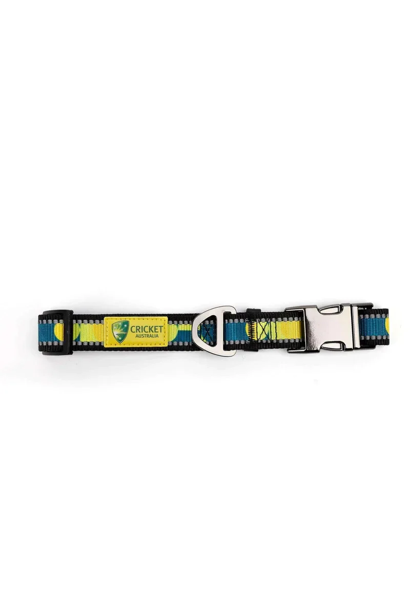 Cricket Australia - Pet Collar - Large - Strong Durable - Adjustable - Dog Cat
