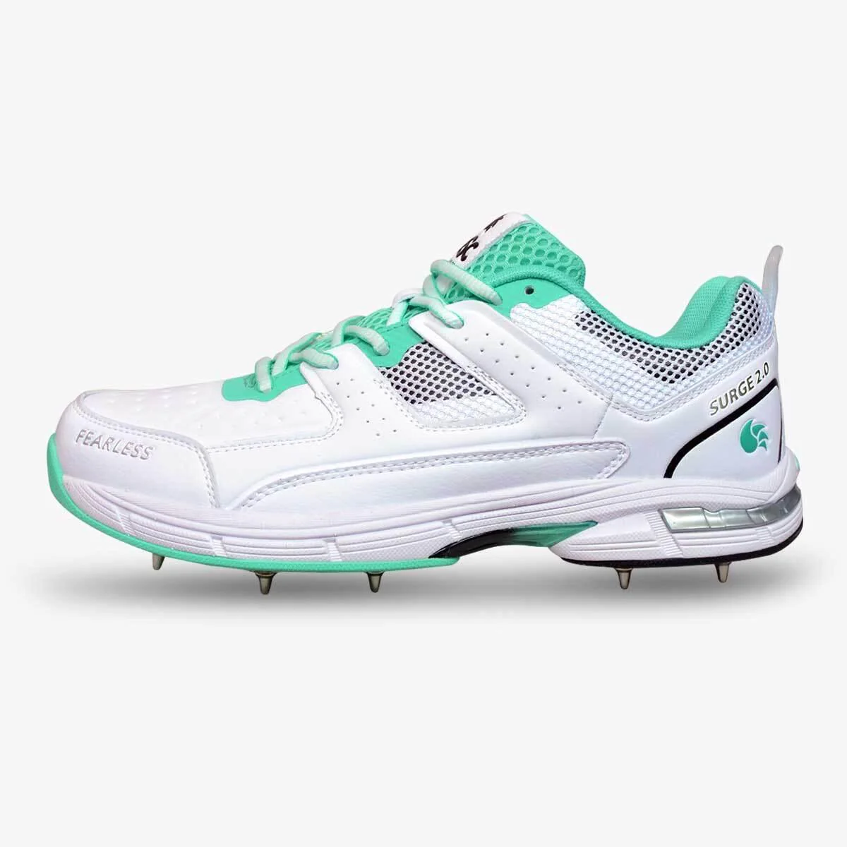 DSC Surge Multifunction 2.0 Cricket Shoe - Teal/White - Spike Sole - Adult - Image 3