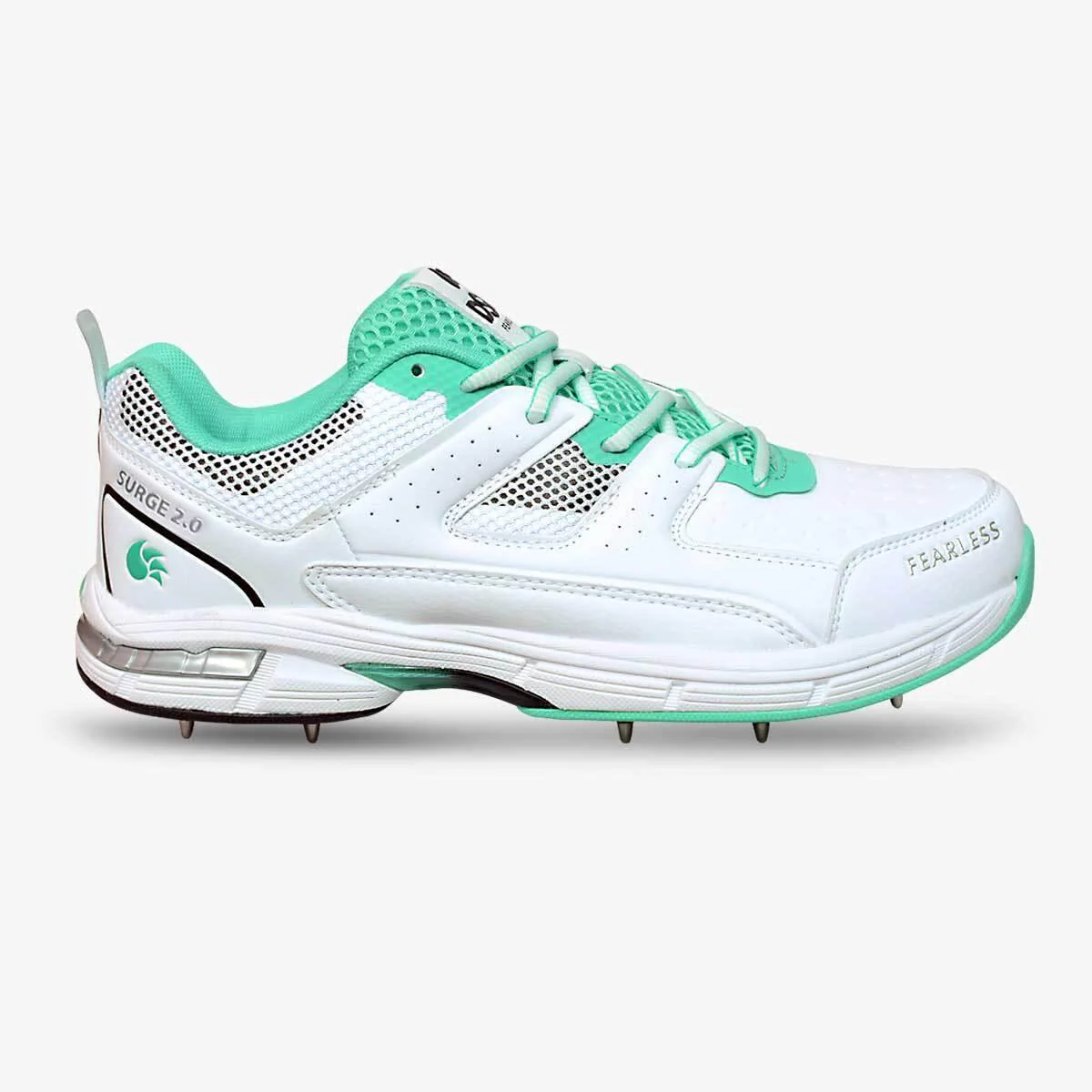 DSC Surge Multifunction 2.0 Cricket Shoe - Teal/White - Spike Sole - Adult - Image 4