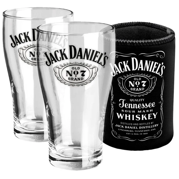 Jack Daniels - Schooner & Can Cooler Set - Glasses - Stubby Holder - Image 2