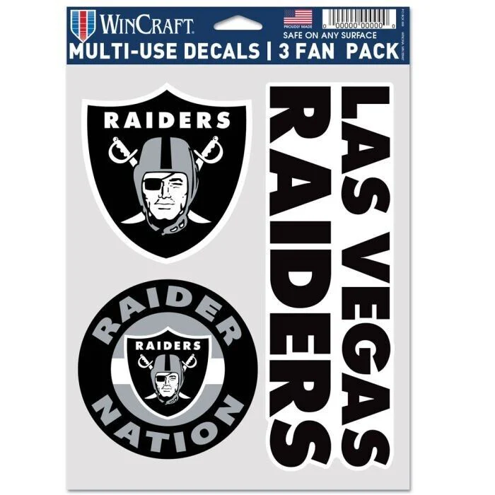 NBA 3 Decal Value Pack - Las Vegas Raiders - Sticker - Image 2