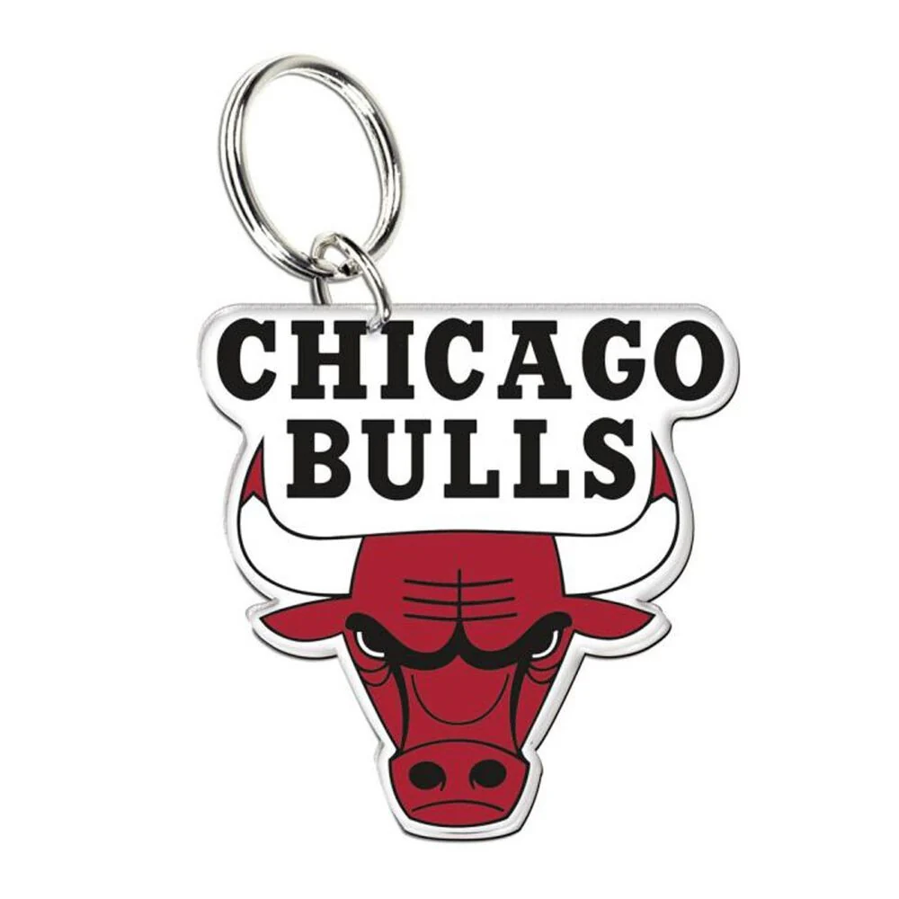 NBA Acrylic Logo Keyring - Chicago Bulls - Key Ring - Team Logo - Image 2