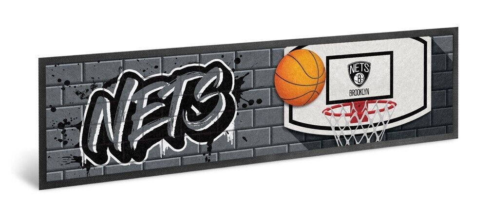 NBA Bar Runner - Brooklyn Nets - Bar Mat