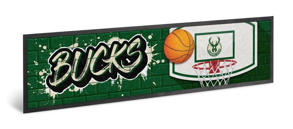 NBA Bar Runner - Milwaukee Bucks - Bar Mat - Image 2