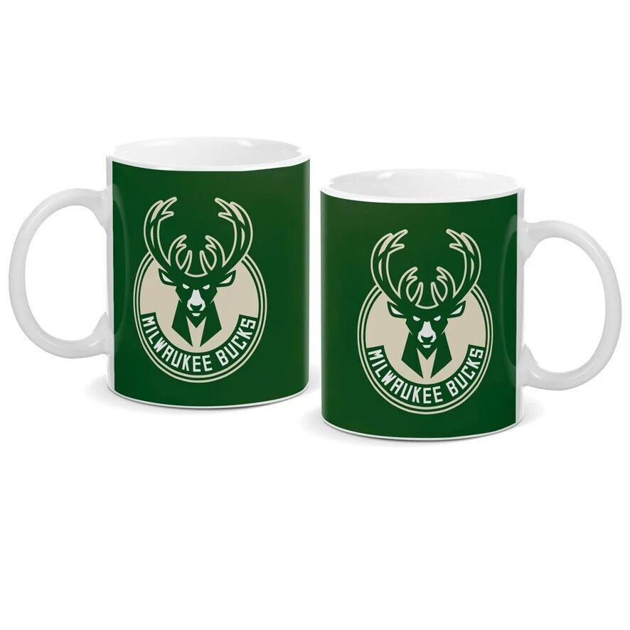 NBA Coffee Mug - Milwaukee Bucks - Drinking Cup - Gift Box