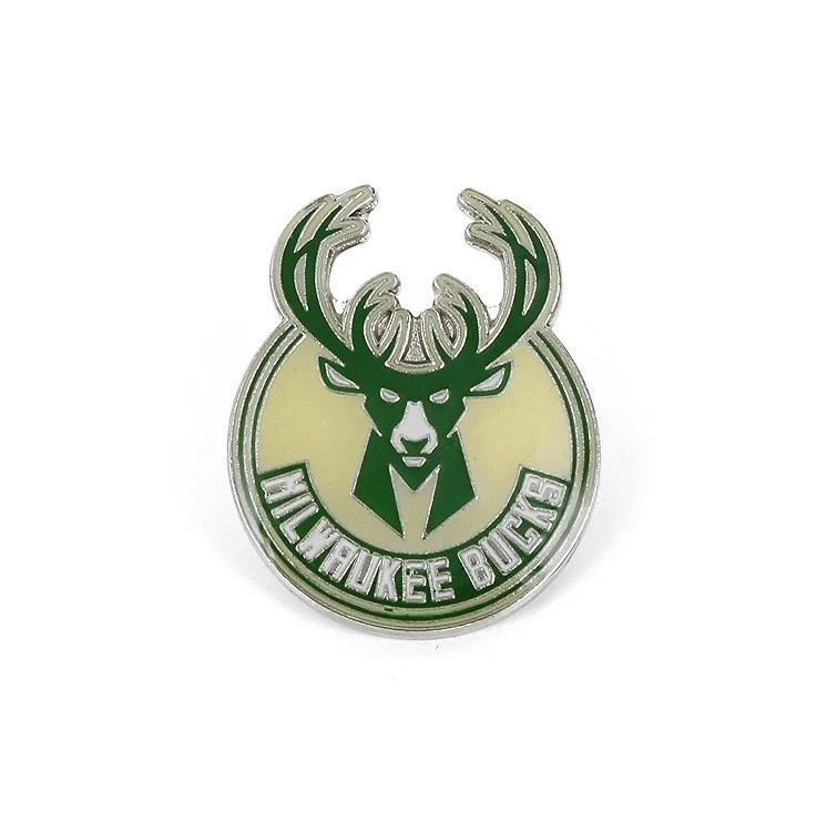 NBA Logo Pin - Milwaukee Bucks - Lapel Pin - Team Logo - Image 2
