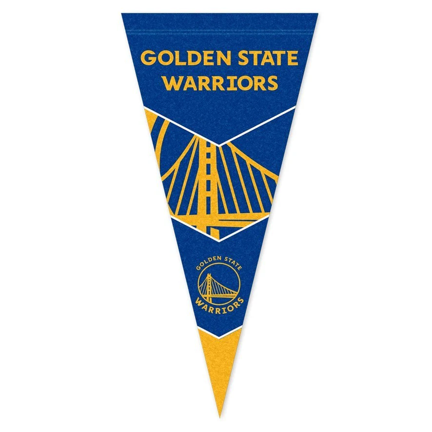 NBA Pennant Flag - Golden State Warriors - Felt - Single - Image 2