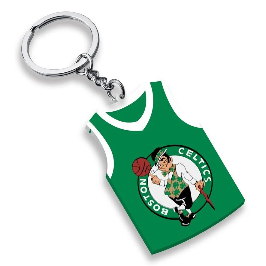 NBA Rubber Jersey Keyring - Boston Celtics - Key Ring - Team Logo - Image 2