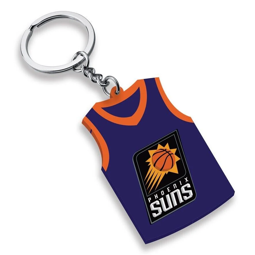 NBA Rubber Jersey Keyring - Phoenix Suns - Key Ring - Team Logo - Image 2
