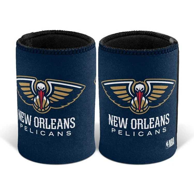 NBA Stubby Can Cooler - New Orleans Pelicans - Rubber Base - Single - Image 2