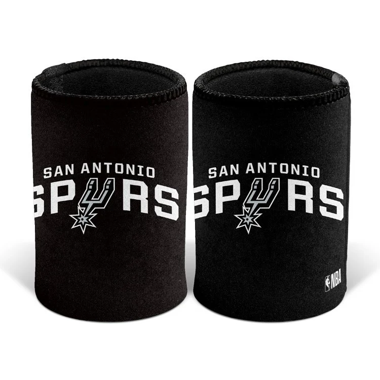 NBA Stubby Can Cooler - San Antonio Spurs - Rubber Base - Single