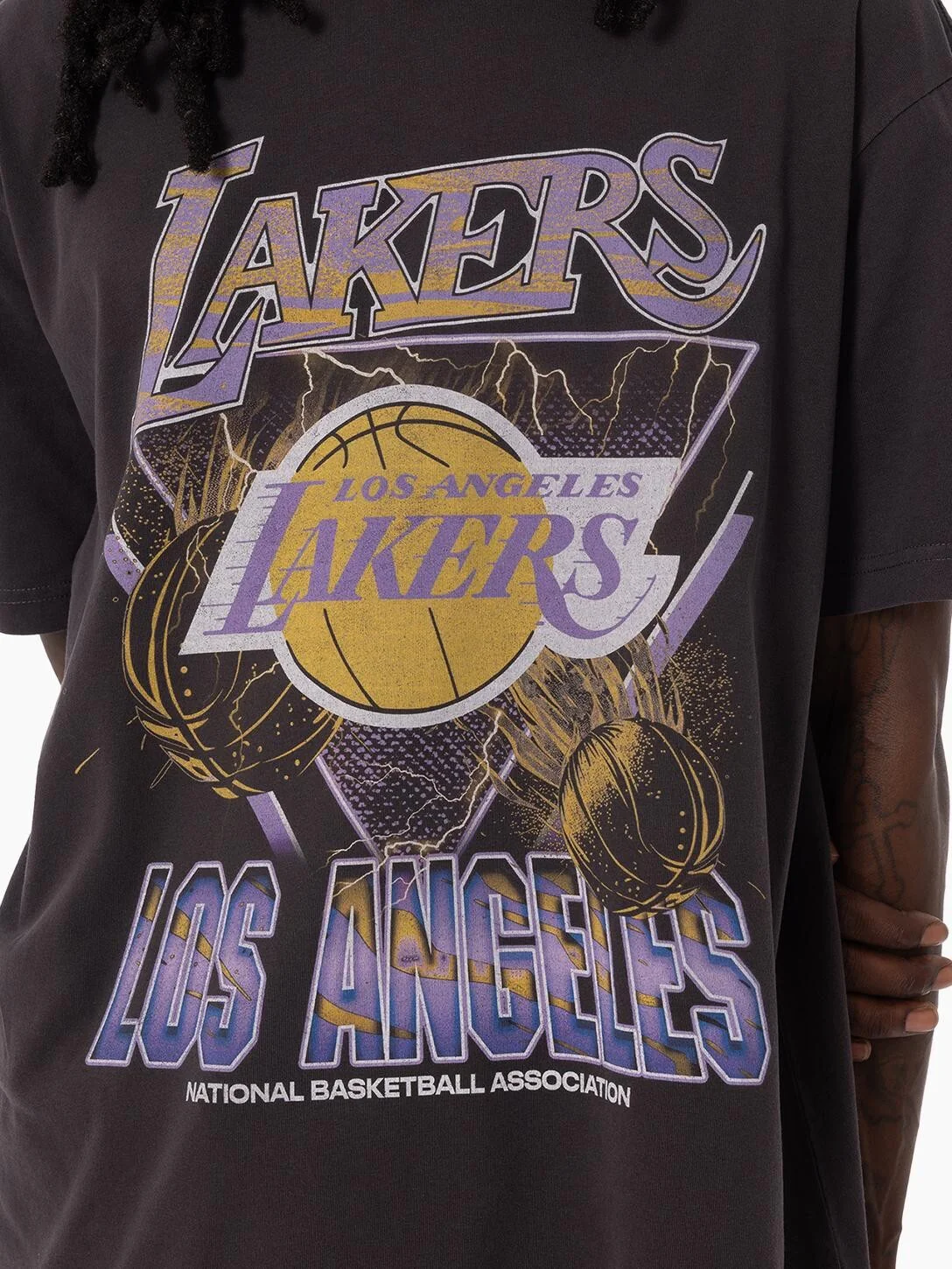NBA Trigon Tee - Los Angeles Lakers - Shirt - T-Shirt - Mens - Adult - Image 4