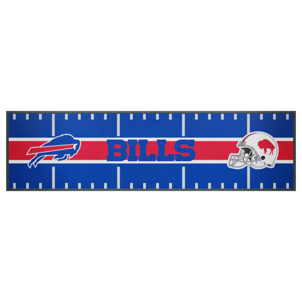 NFL Bar Runner  Buffalo Bills  25x90cm  Rubber Backed - Image 2
