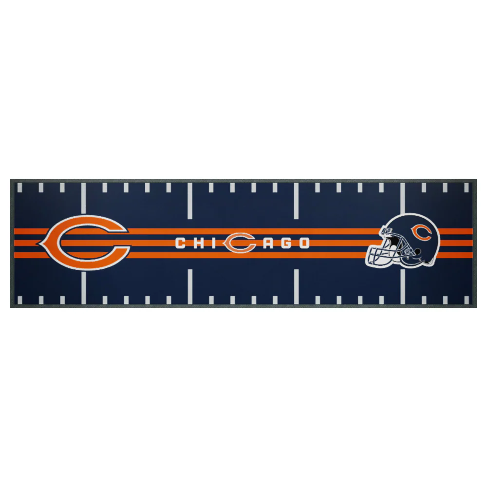NFL Bar Runner - Chicago Bears - 25x90cm - Rubber Backed