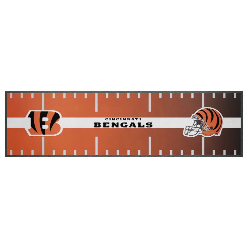 NFL Bar Runner - Cincinnati Bengals - 25x90cm - Rubber Backed - Image 2
