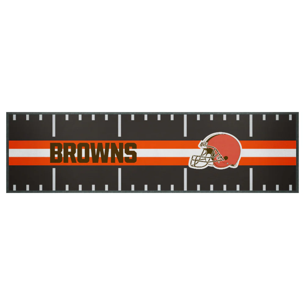 NFL Bar Runner - Cleveland Browns - 25x90cm - Rubber Backed