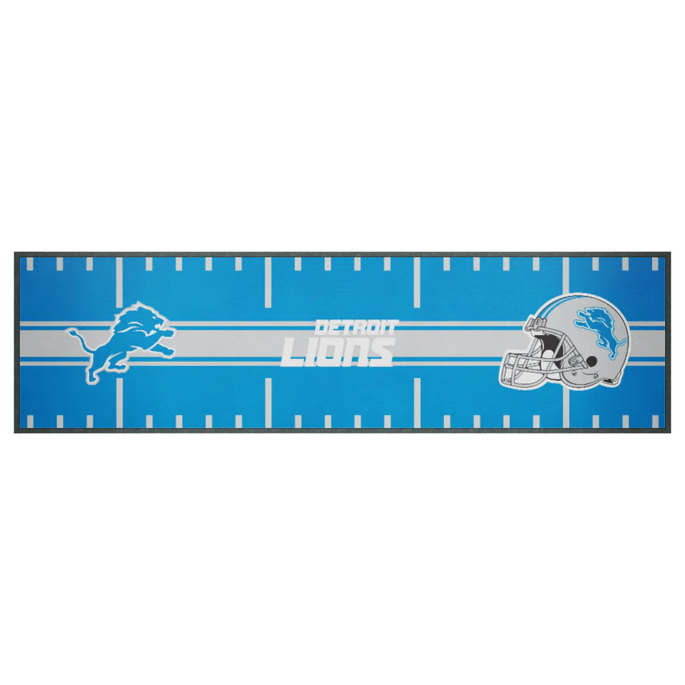 NFL Bar Runner - Detroit Lions - 25x90cm - Rubber Backed - Image 2