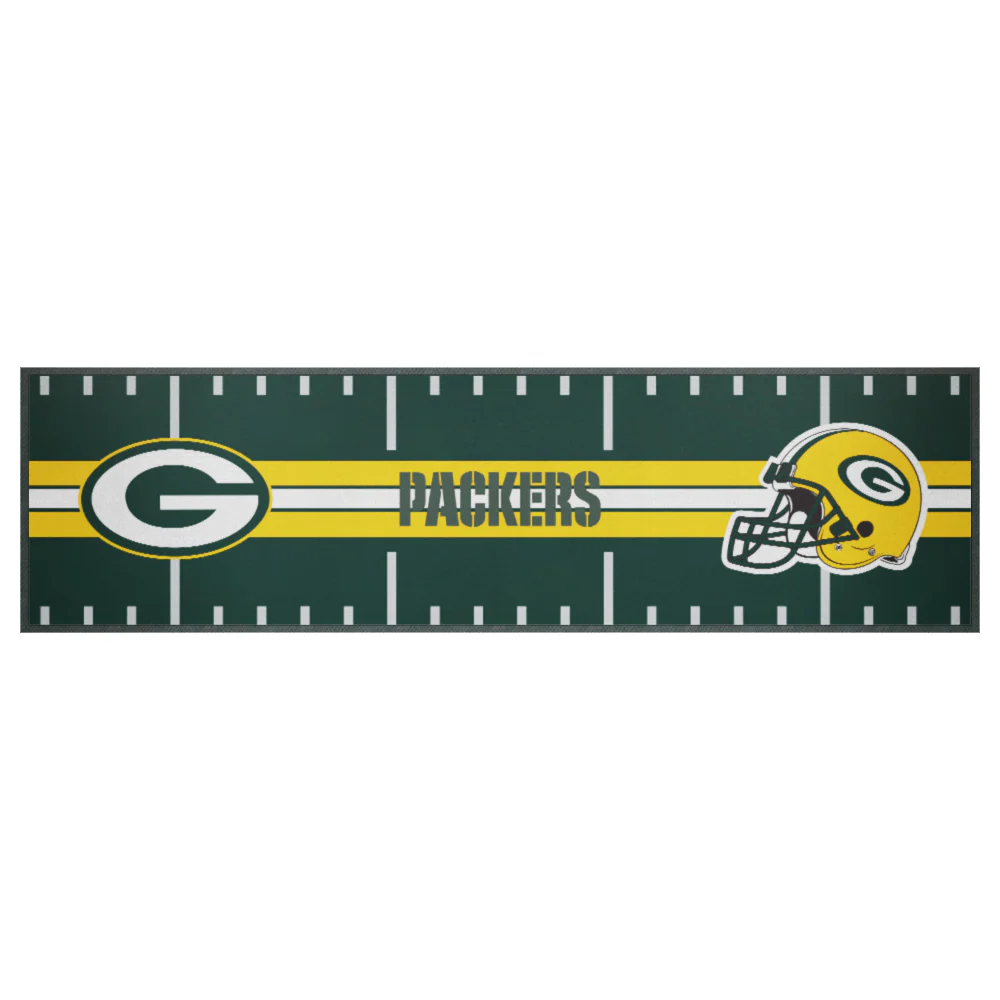 NFL Bar Runner - Green Bay Packers - 25x90cm - Rubber Backed