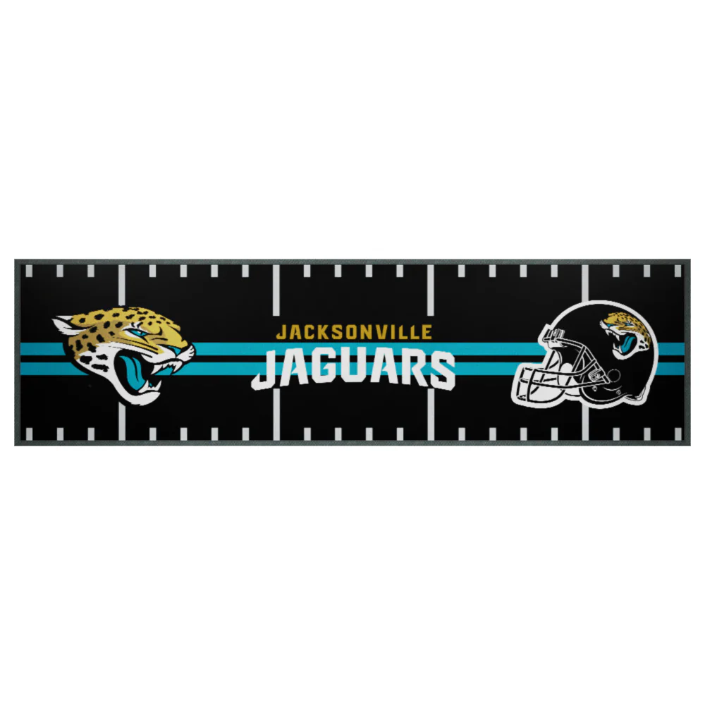 NFL Bar Runner - Jacksonville Jaguars - 25x90cm - Rubber Backed - Image 2