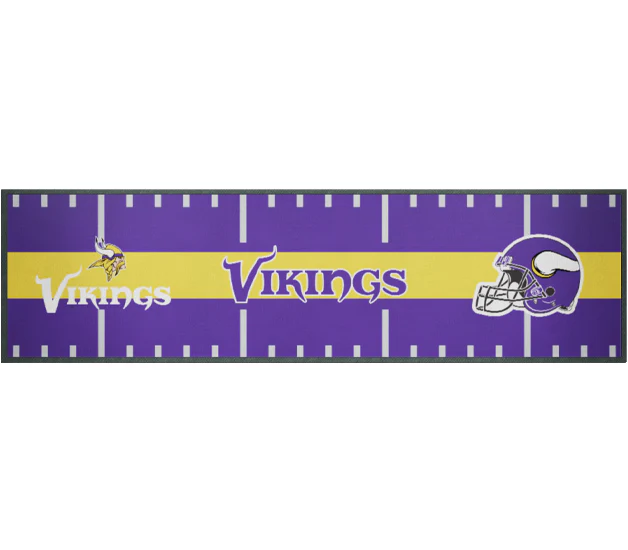 NFL Bar Runner - Minnesota Viking - 25x90cm - Rubber Backed