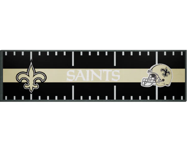 NFL Bar Runner - New Orleans Saints - 25x90cm - Rubber Backed - Image 2