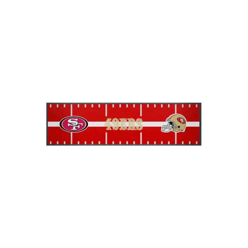 NFL Bar Runner - San Francisco 49ers - 25x90cm - Rubber Backed - Image 2