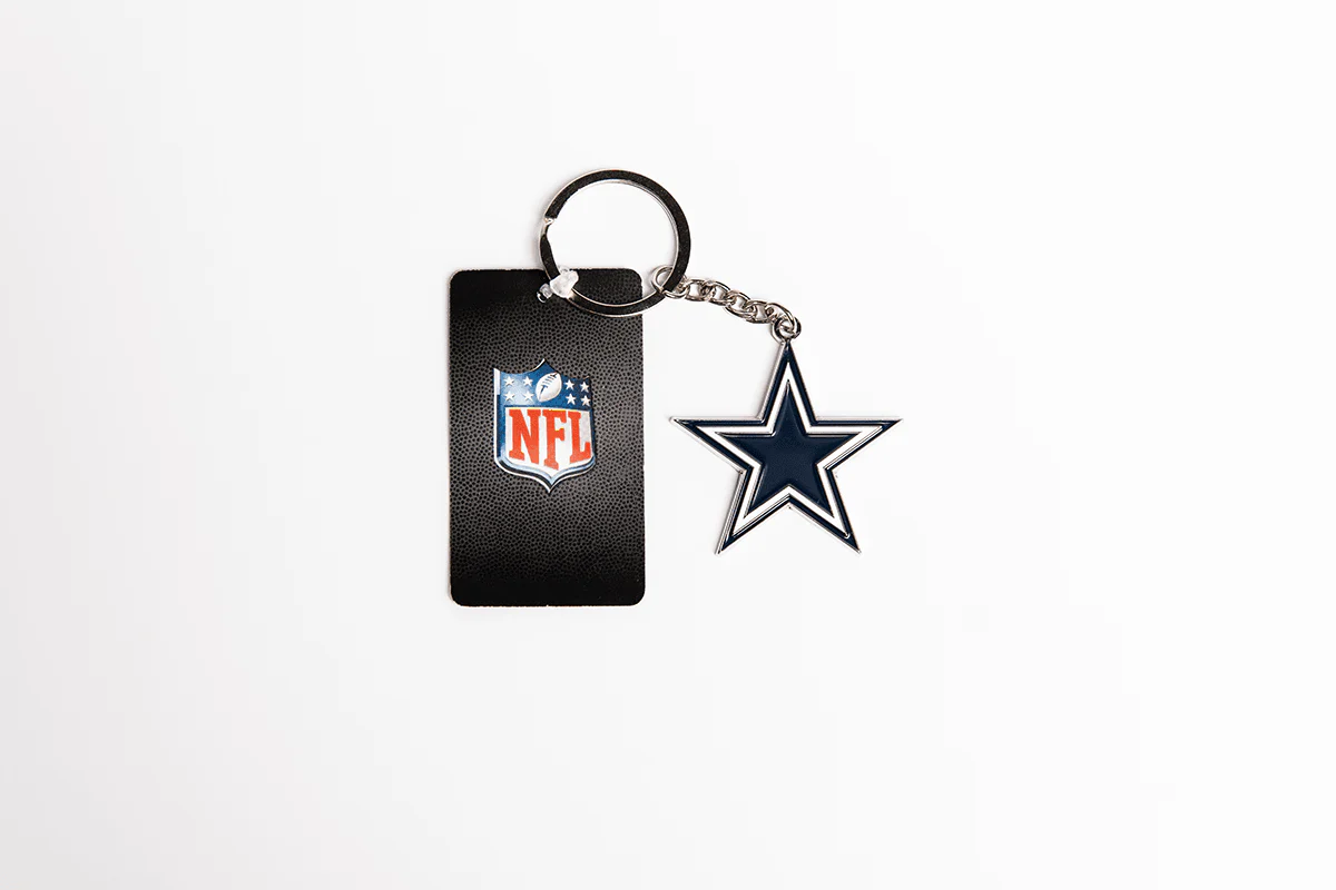 NFL Logo Keyring - Dallas Cowboys - Key Ring - Metal - Image 2
