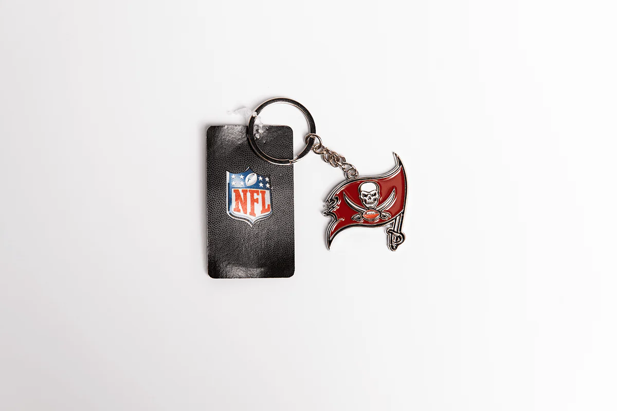 NFL Logo Keyring - Tampa Bay Buccaneers - Key Ring - Metal