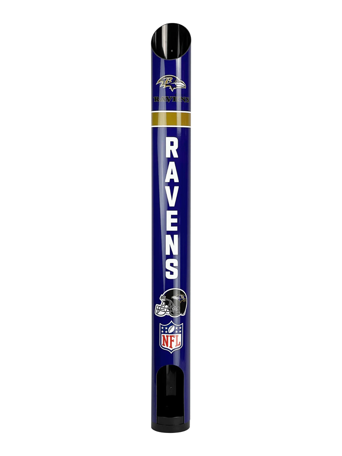 NFL Stubby Cooler Dispenser - Baltimore Ravens - Fits 8 Cooler Wall Mount
