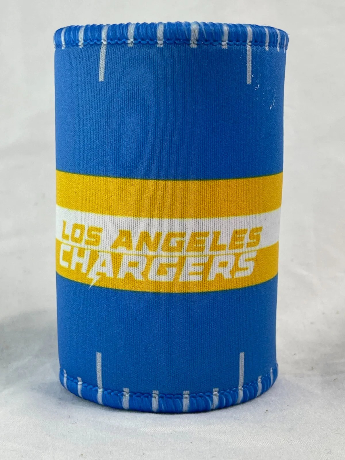 NFL Stubby Cooler  Los Angeles Chargers  Can Cooler  Drink  Rubber Base