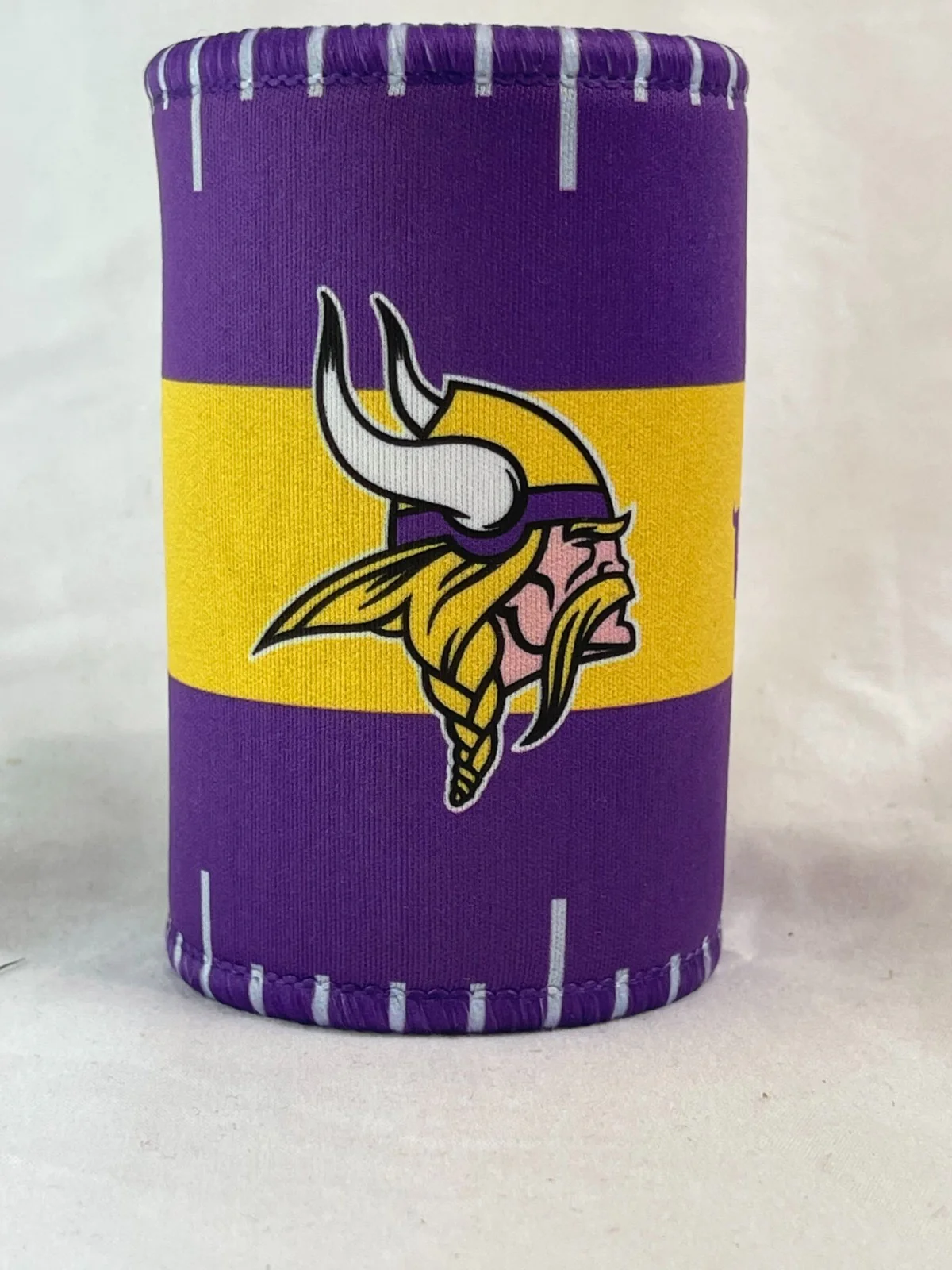 NFL Stubby Cooler  Minnesota Vikings  Can Cooler  Drink  Rubber Base