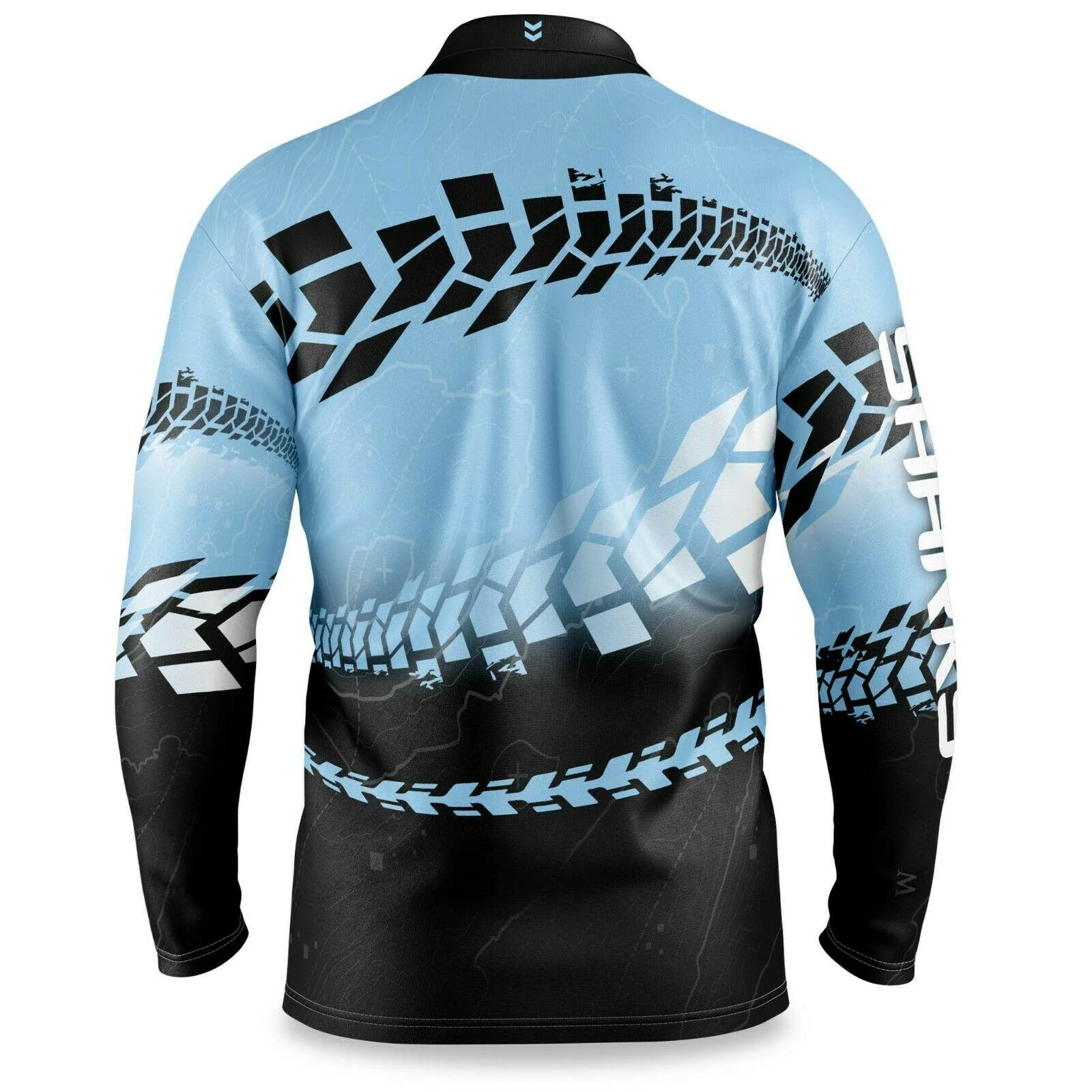 NRL 2021 Trax Off Road Camping Polo Tee Shirt - Cronulla Sharks - Adult - Image 2