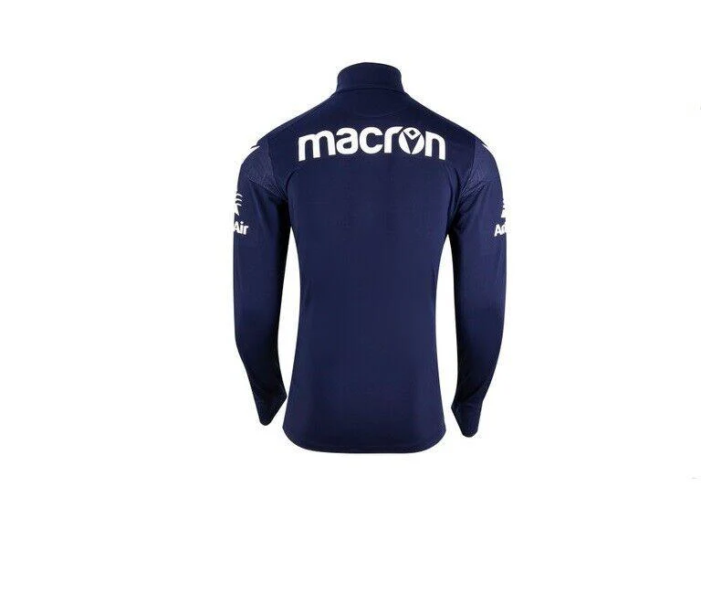 NRL 2023 Training 1/4 Zip Top Tee Shirt - Parramatta Eels - Adult - MACRON - Image 2