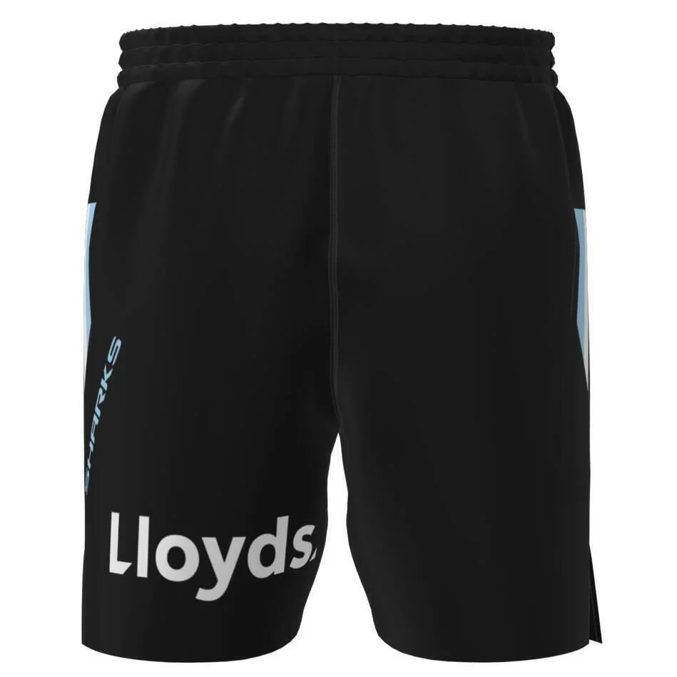 NRL 2023 Training Shorts - Cronulla Sharks - Adult - Rugby League - CLASSIC - Image 2
