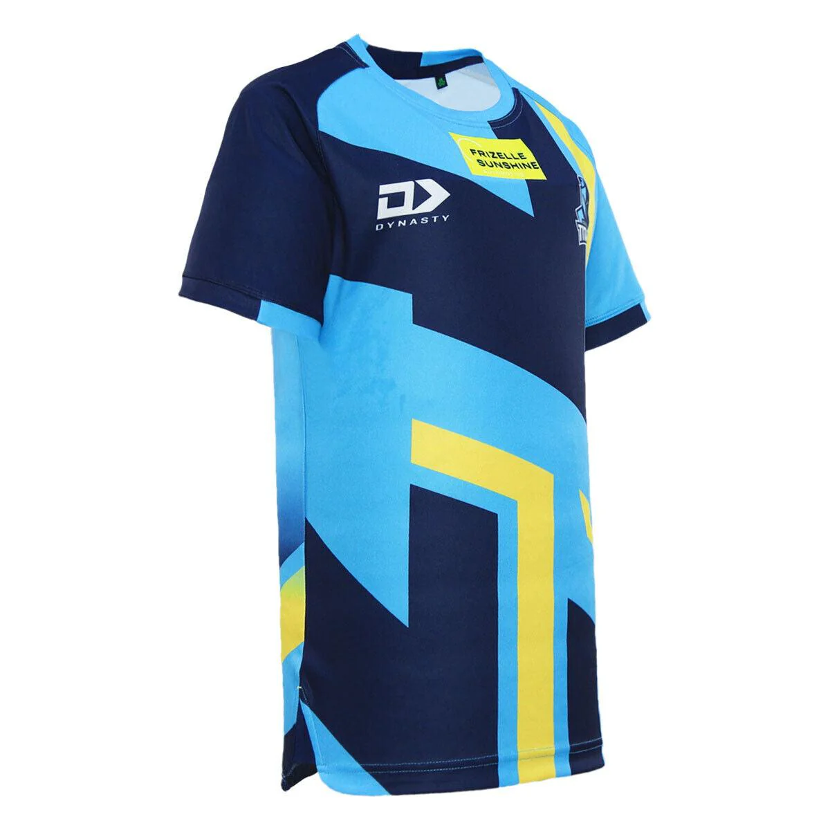 NRL 2024 Captains Run Tee - Gold Coast Titans - Cyan - Youth - Kids - Image 4