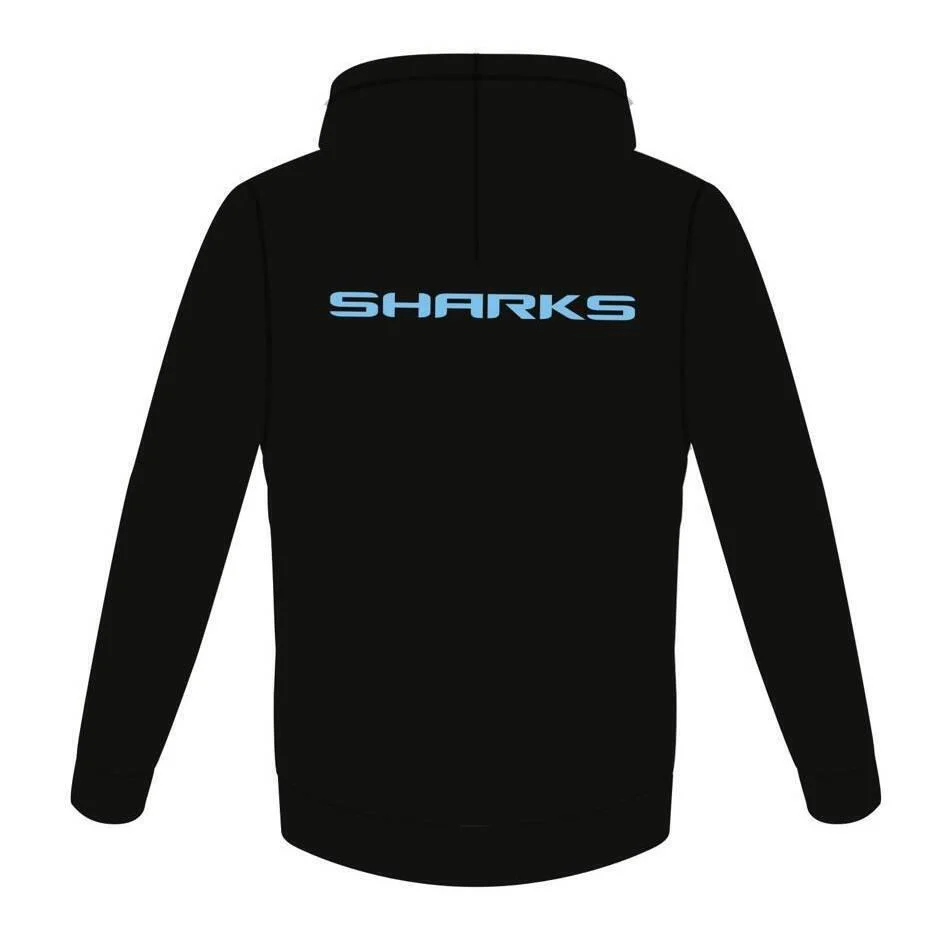 NRL 2024 Full Zip Hoodie - Cronulla Sharks - Adult - Mens - Jumper - Classic - Image 2