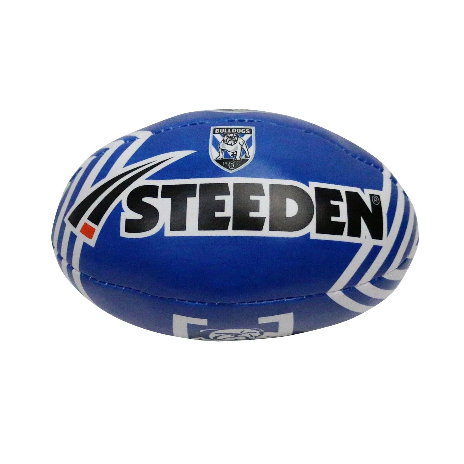 NRL 2025 6 Inch Sponge Football - Canterbury Bulldogs - Supporter Ball - Image 2