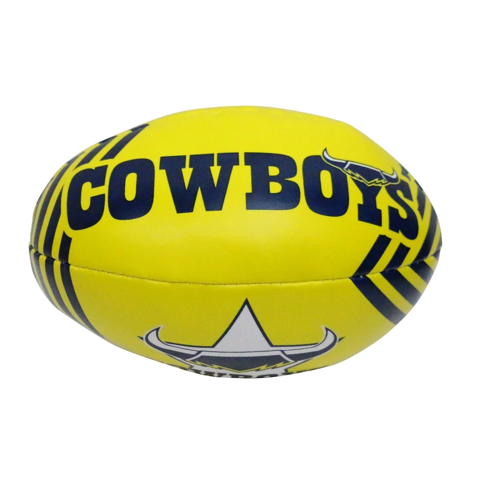NRL 2025 6 Inch Sponge Football - North Queensland Cowboys - Supporter Ball - Image 2
