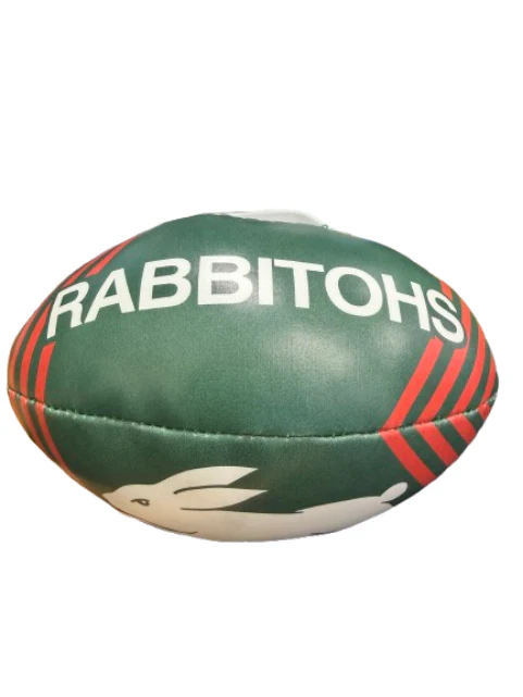 NRL 2025 6 Inch Sponge Football - South Sydney Rabbitohs - Supporter Ball - Image 2