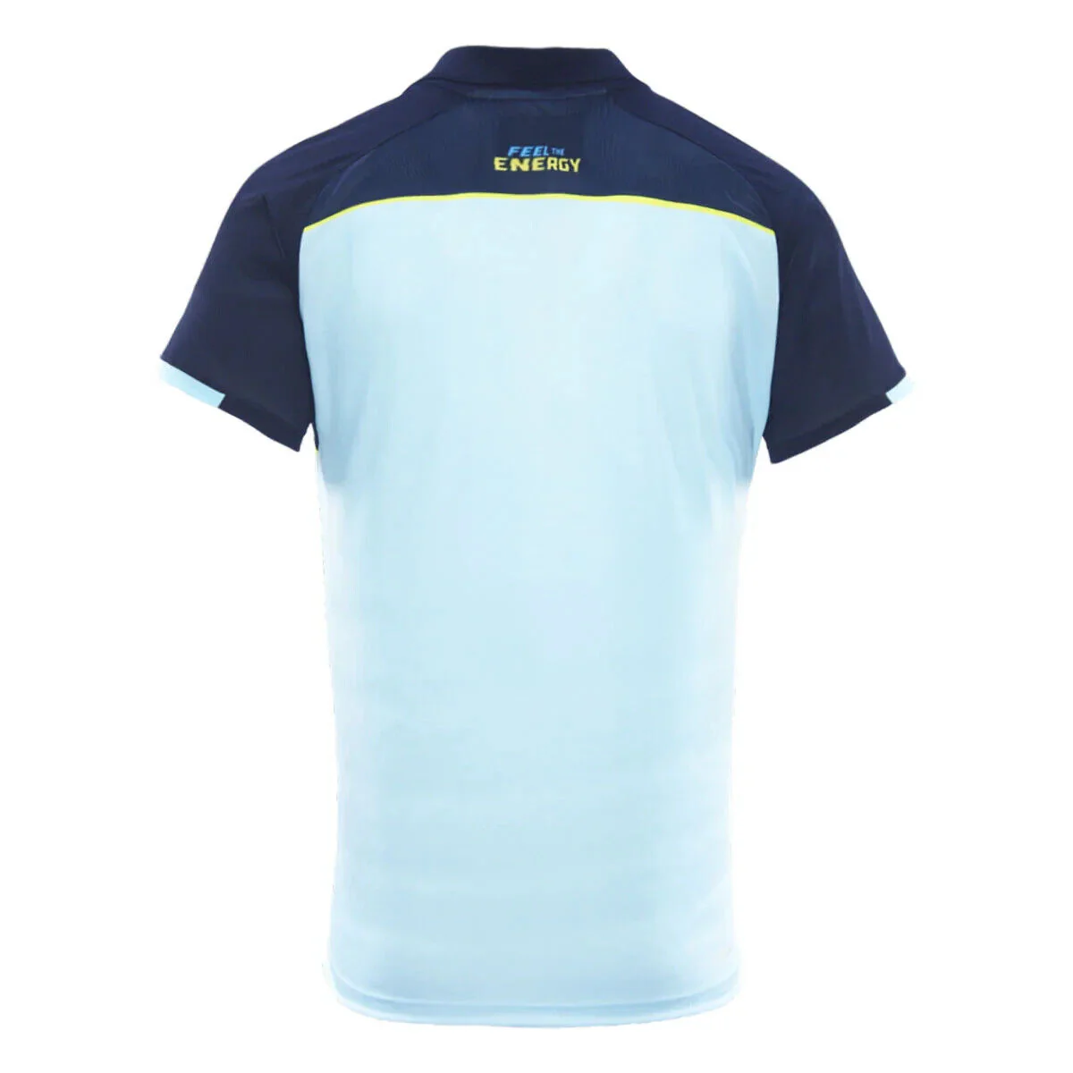 NRL 2025 Alt Media Polo Shirt - Gold Coast Titans - Light Blue - Youth - Kids - Image 2