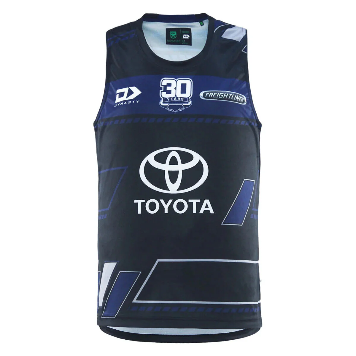 NRL 2025 ALT Training Singlet - North Queensland Cowboys - Black - Adult - Mens - Image 12