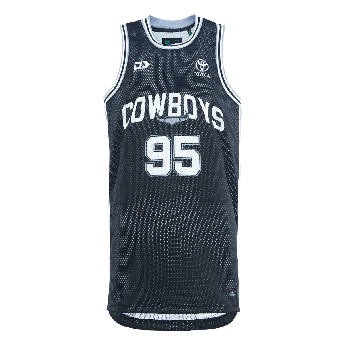 NRL 2025 Basketball Singlet - North Queensland Cowboys - Adult - Mens - Image 12